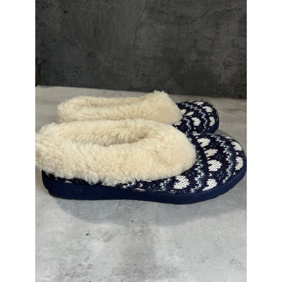 Women’s Ugg blue heart slip Ons shearling fur Lined Clogs size 6 - Picture 8 of 16